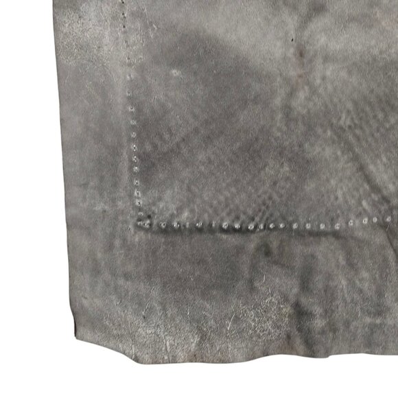 Safety Apron Suede Leather Metal Welding Butcher Shop Vintage - Picture 8 of 16